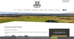 Desktop Screenshot of gullanegolfclub.com